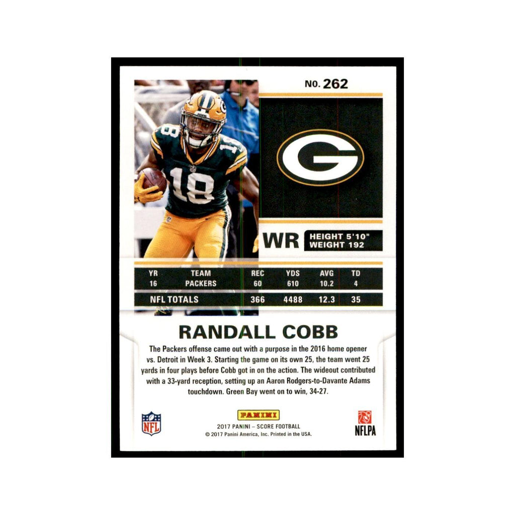 Randall Cobb 2017 Score #262 Green Bay Packers Football Card NM