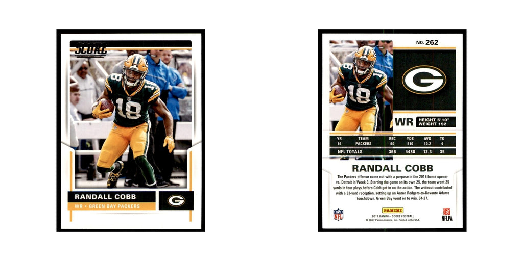 Randall Cobb 2017 Score #262 Green Bay Packers Football Card NM