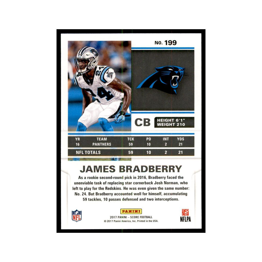 James Bradberry 2017 Score #199 Carolina Panthers Football Card NM