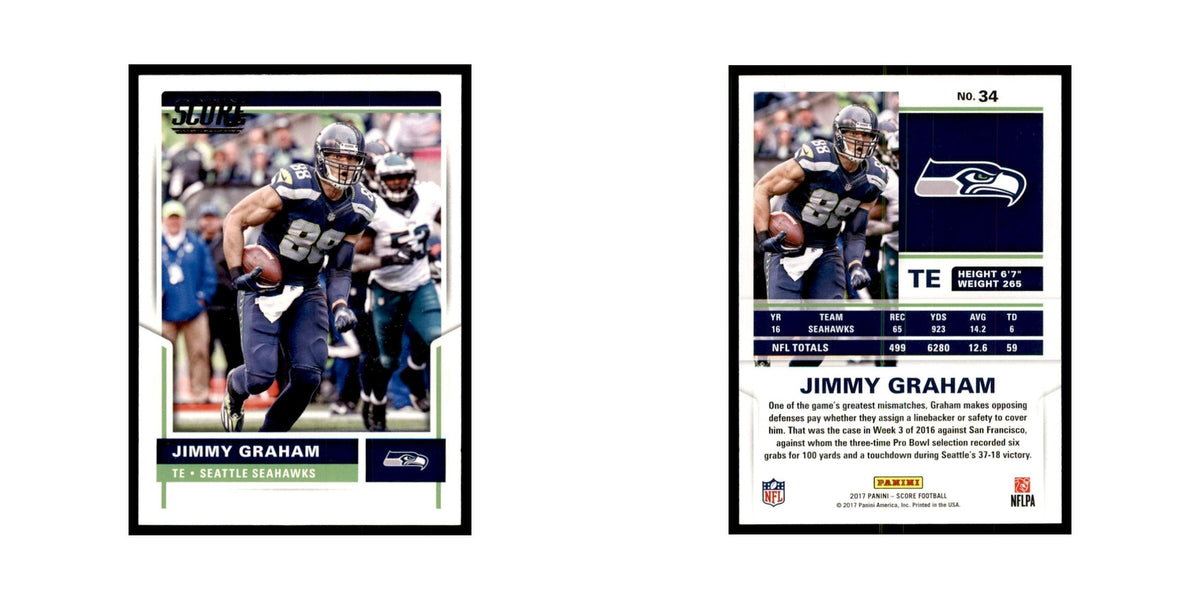 Jimmy Graham 2017 Score #34 Seattle Seahawks Football Card NM