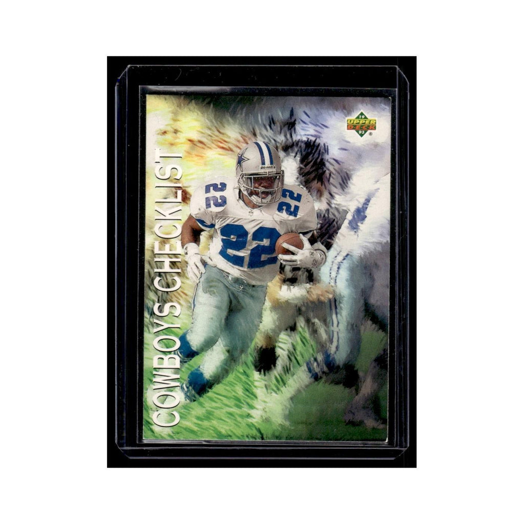Cowboys Checklist 1993 Upper Deck #73 Dallas Cowboys Football Card NM