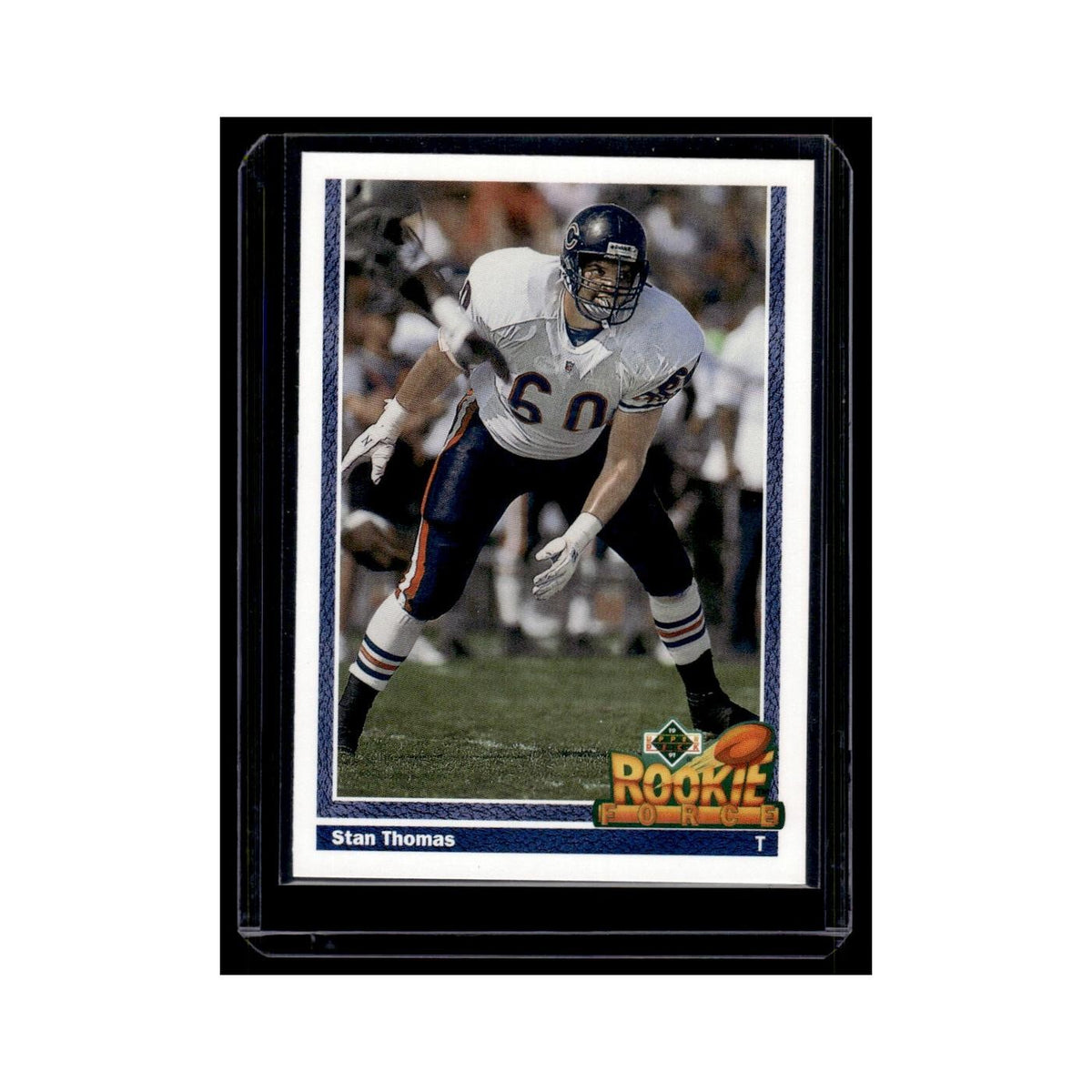Stan Thomas Rookie 1991 Upper Deck #631 Chicago Bears Football Card NM
