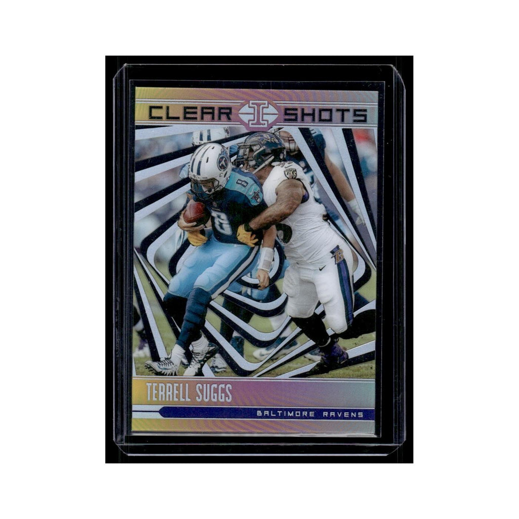 Terrell Suggs 2018 Panini Illusions Clear Shots #CS-TS Baltimore Ravens NM