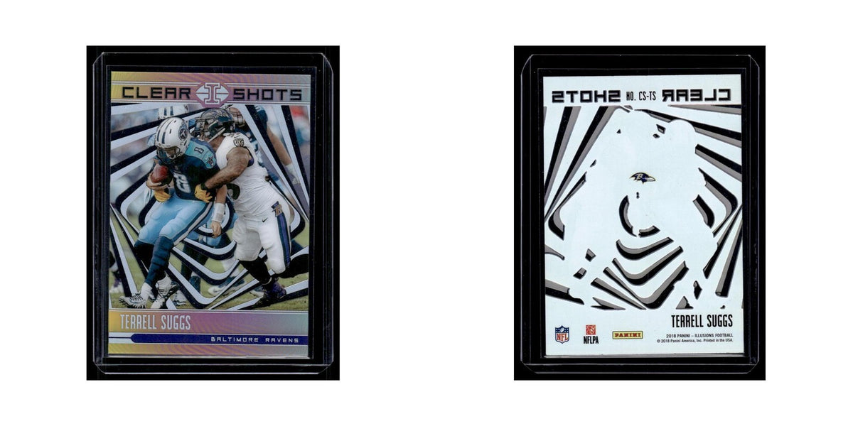 Terrell Suggs 2018 Panini Illusions Clear Shots #CS-TS Baltimore Ravens NM