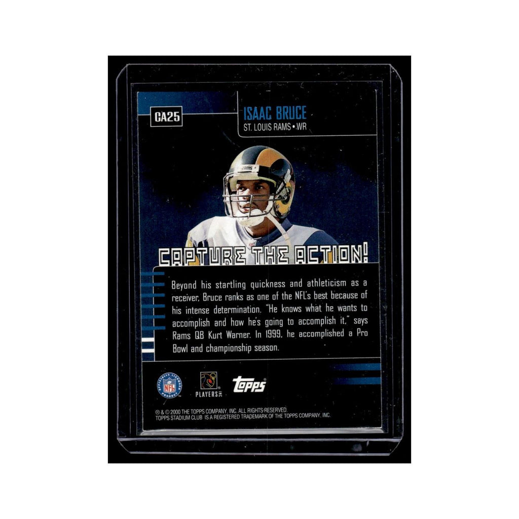 Isaac Bruce 2000 Stadium Club Capture the Action #CA25 St. Louis Rams NM