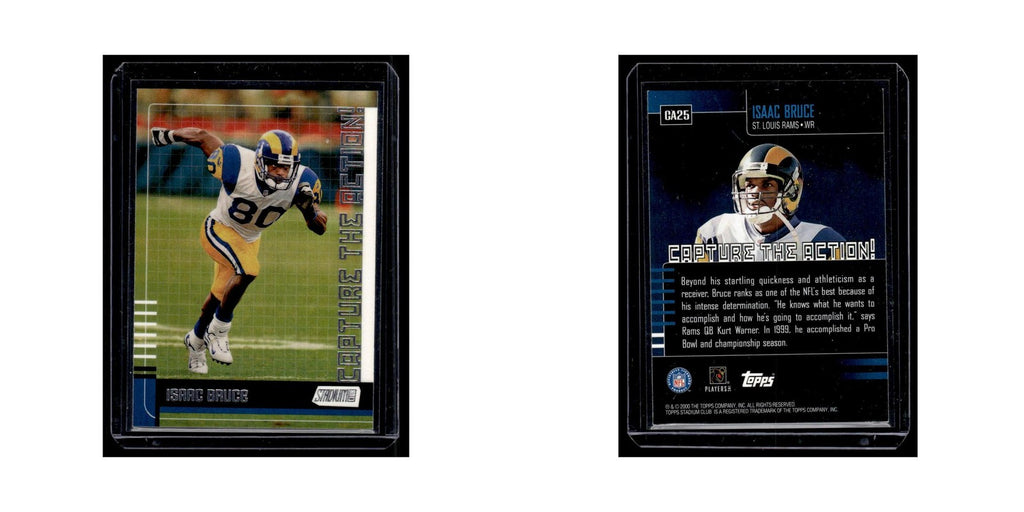 Isaac Bruce 2000 Stadium Club Capture the Action #CA25 St. Louis Rams NM