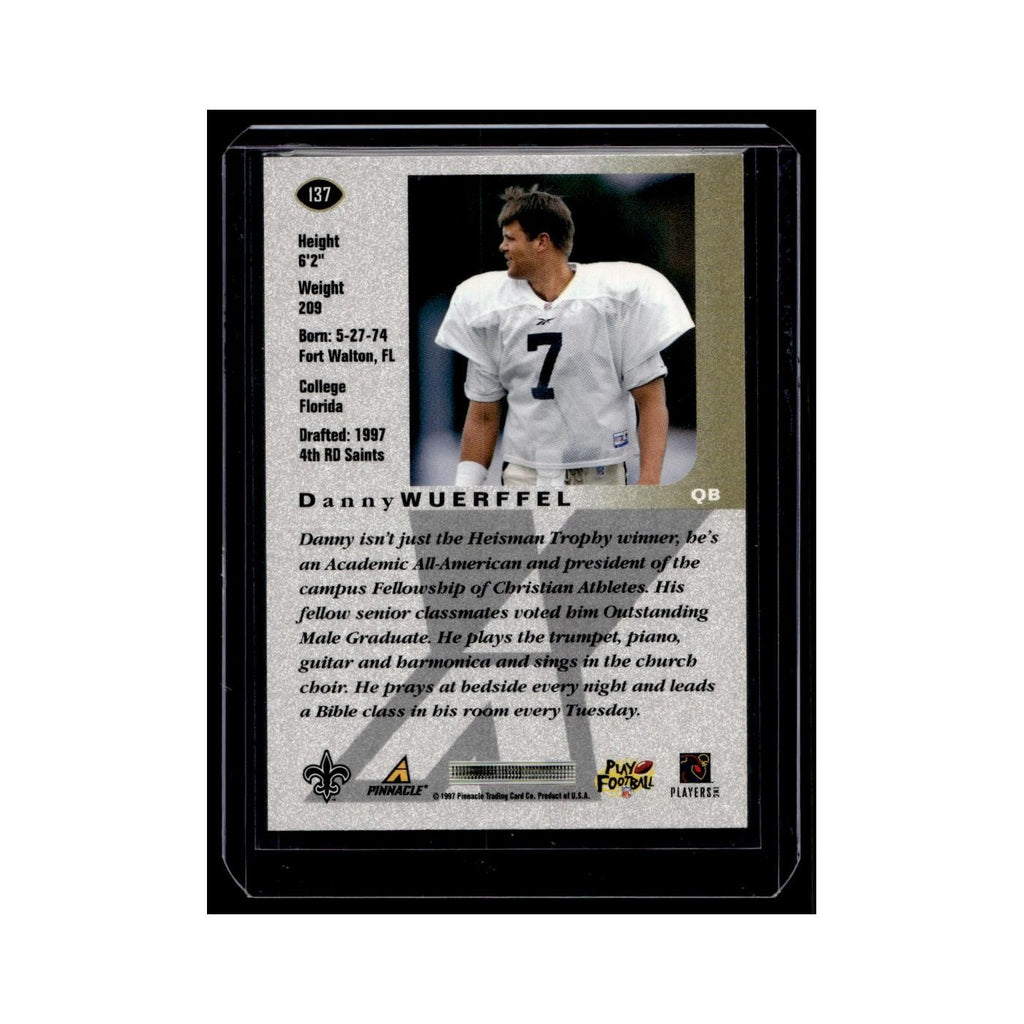 Danny Wuerffel Rookie 1997 Pinnacle X-Press #137 New Orleans Saints NM