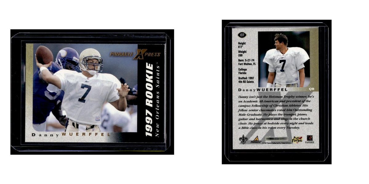 Danny Wuerffel Rookie 1997 Pinnacle X-Press #137 New Orleans Saints NM