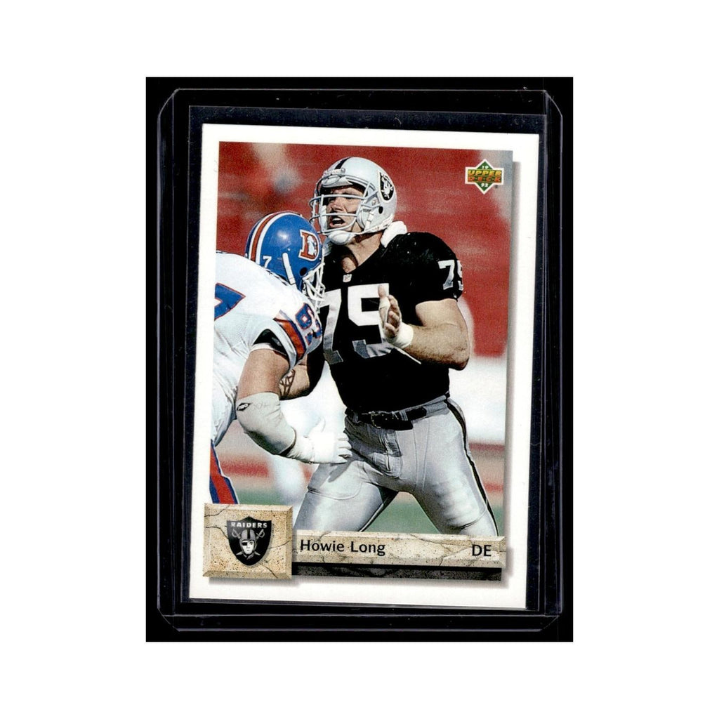 Howie Long 1992 Upper Deck #482 Los Angeles Raiders Football Card NM