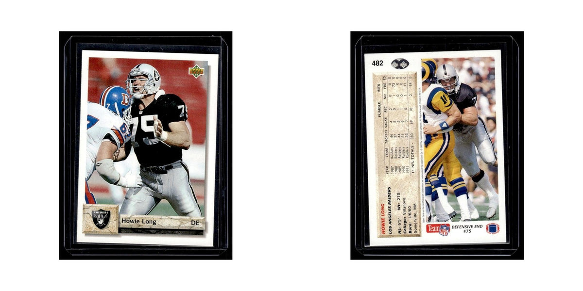 Howie Long 1992 Upper Deck #482 Los Angeles Raiders Football Card NM