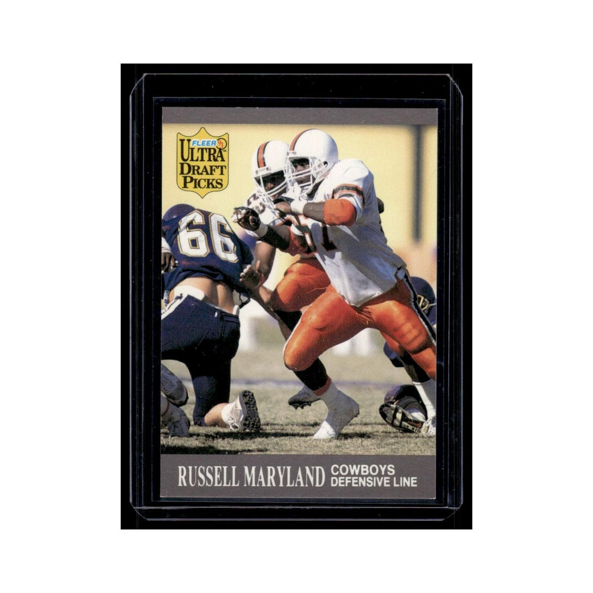 Russell Maryland Rookie 1991 Fleer Ultra Draft Picks #288 Dallas Cowboys NM