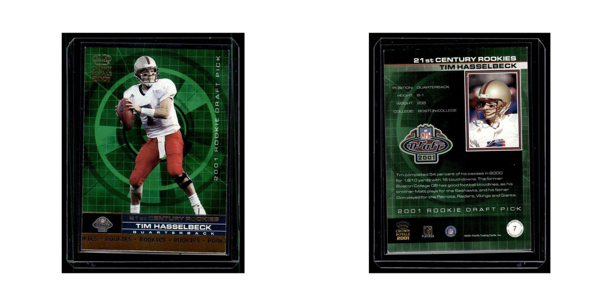 Tim Hasselbeck 2001 Pacific Crown Royale 21st Century Rookies #7 NM
