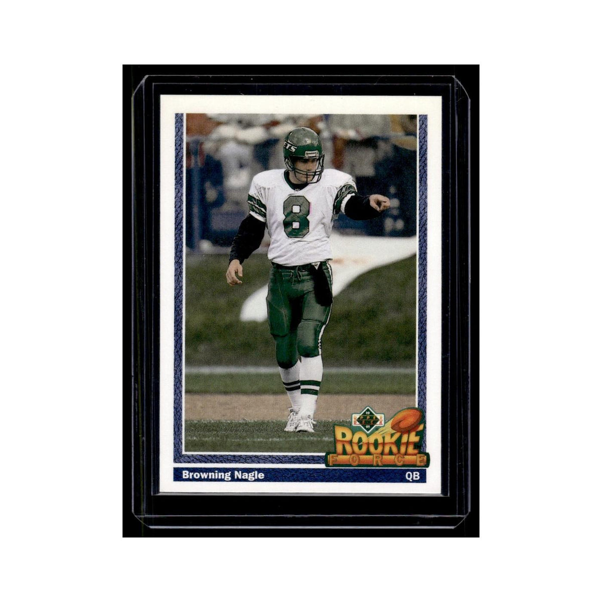 Browning Nagle 1991 Upper Deck #624 New York Jets Football Card NM