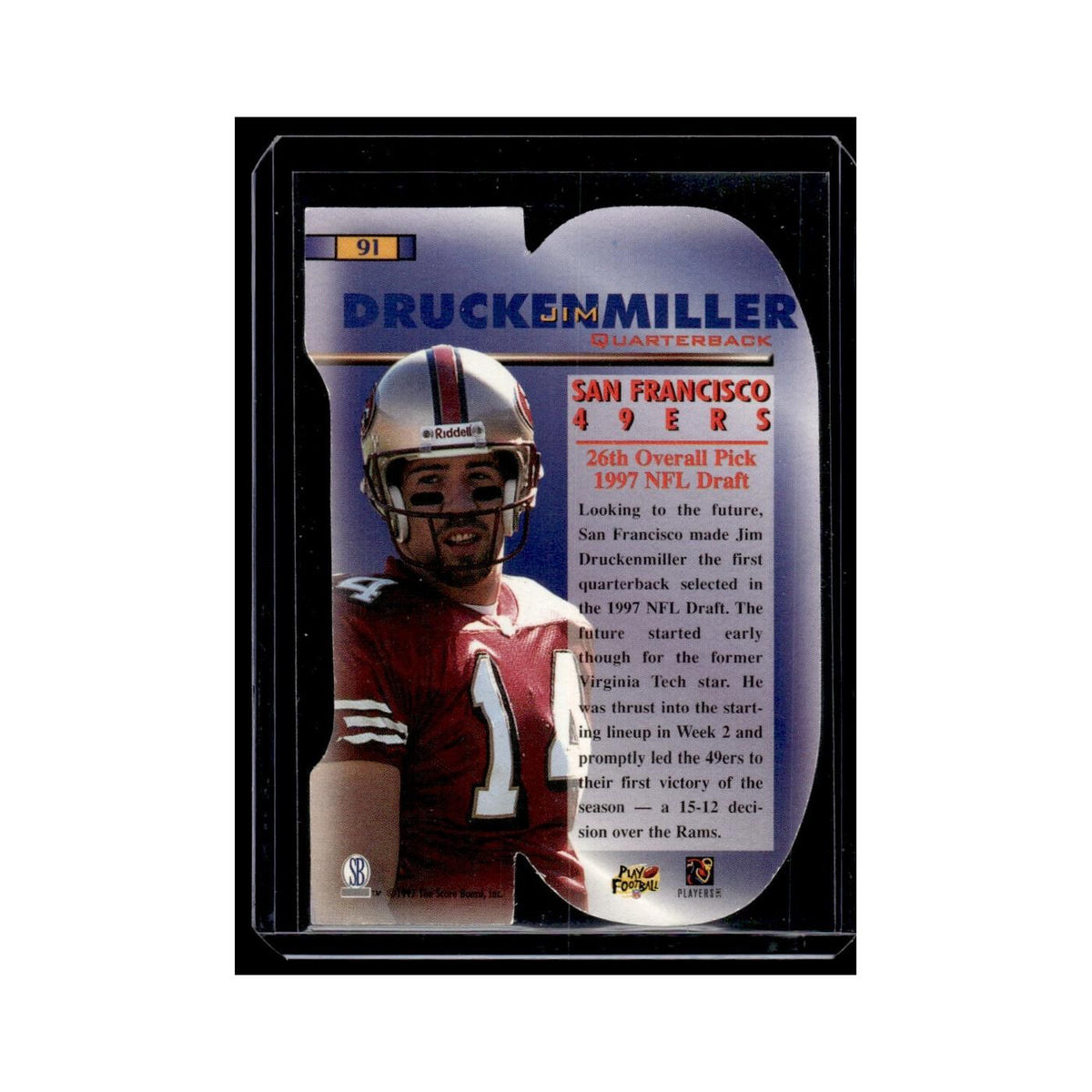 Jim Druckenmiller 1998 Pro Line DC III Rookie Uprisings #91 49ers NM