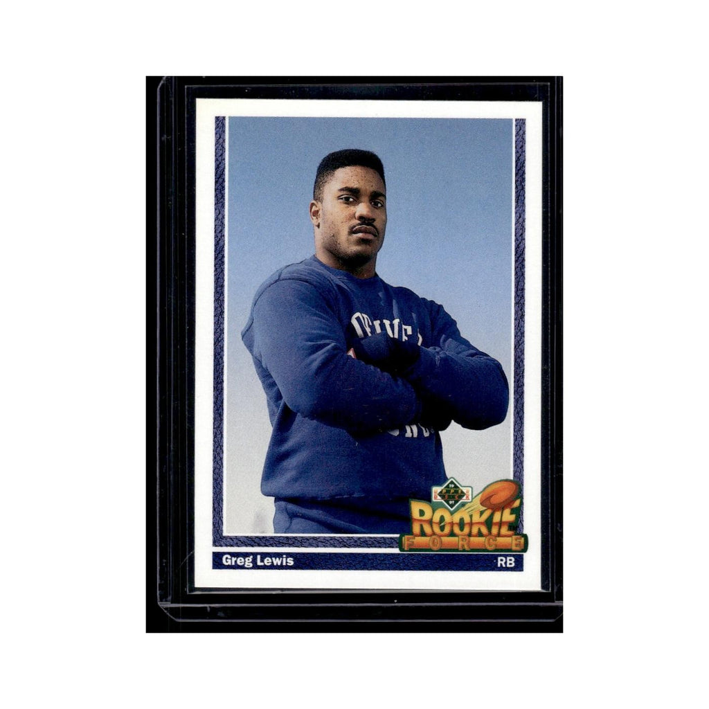 Greg Lewis 1991 Upper Deck #612 Denver Broncos Football Card NM
