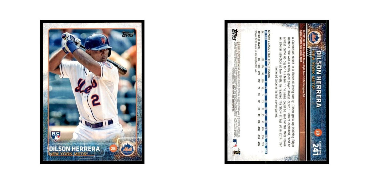 Dilson Herrera Rookie 2015 Topps #241 Baseball Cards Baseball Card NM