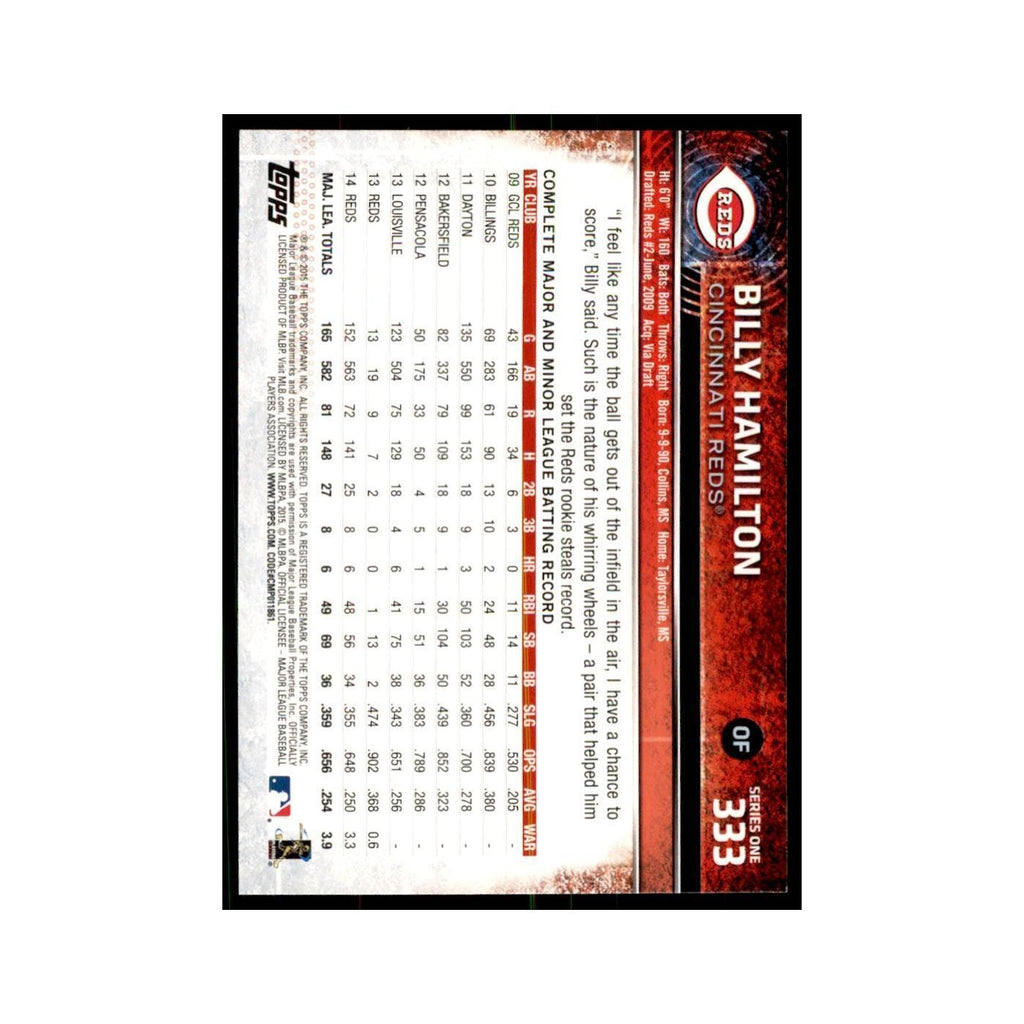 Billy Hamilton 2015 Topps #333 Baseball Cards Baseball Card NM