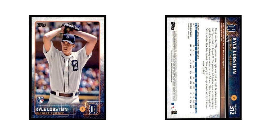 Kyle Lobstein Rookie 2015 Topps #312 Baseball Cards Baseball Card NM