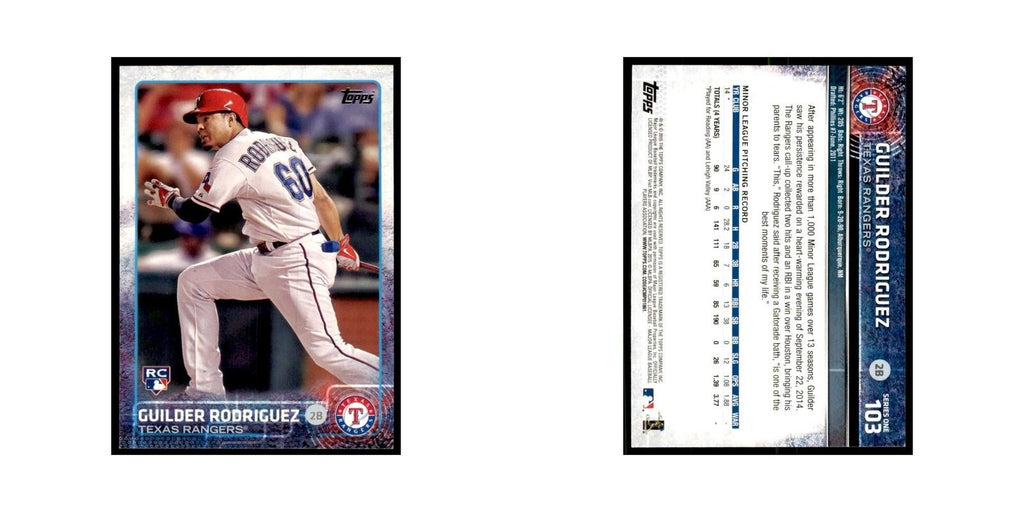 Guilder Rodriguez Rookie 2015 Topps #103 Baseball Cards Baseball Card NM