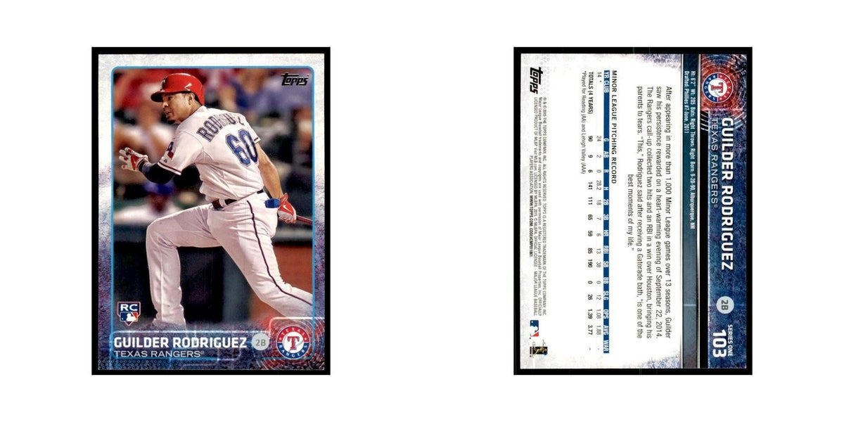 Guilder Rodriguez Rookie 2015 Topps #103 Baseball Cards Baseball Card NM