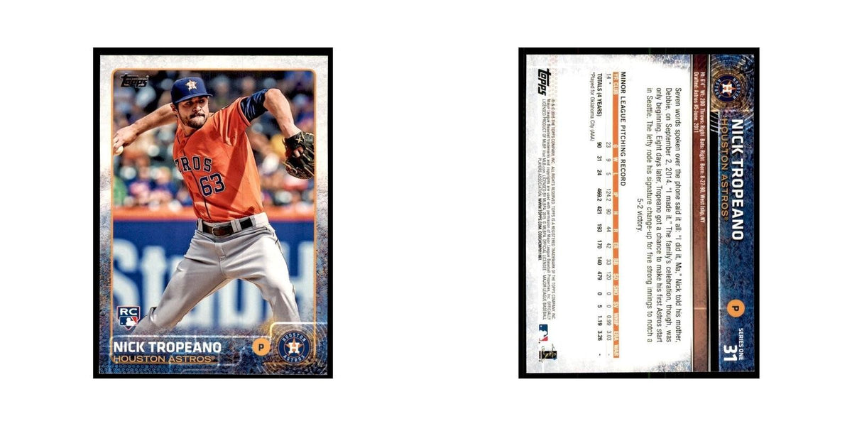 Nick Tropeano Rookie 2015 Topps #31 Baseball Cards Baseball Card NM