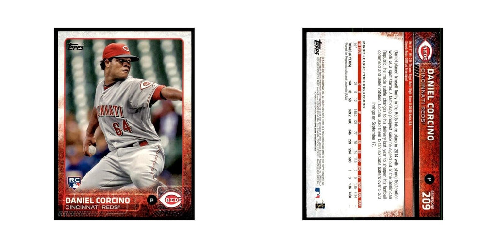 Daniel Corcino Rookie 2015 Topps #209 Baseball Cards Baseball Card NM