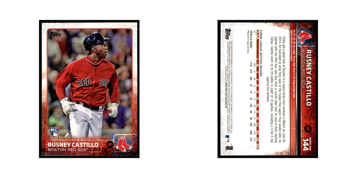 Rusney Castillo Rookie 2015 Topps #144 Baseball Cards Baseball Card NM