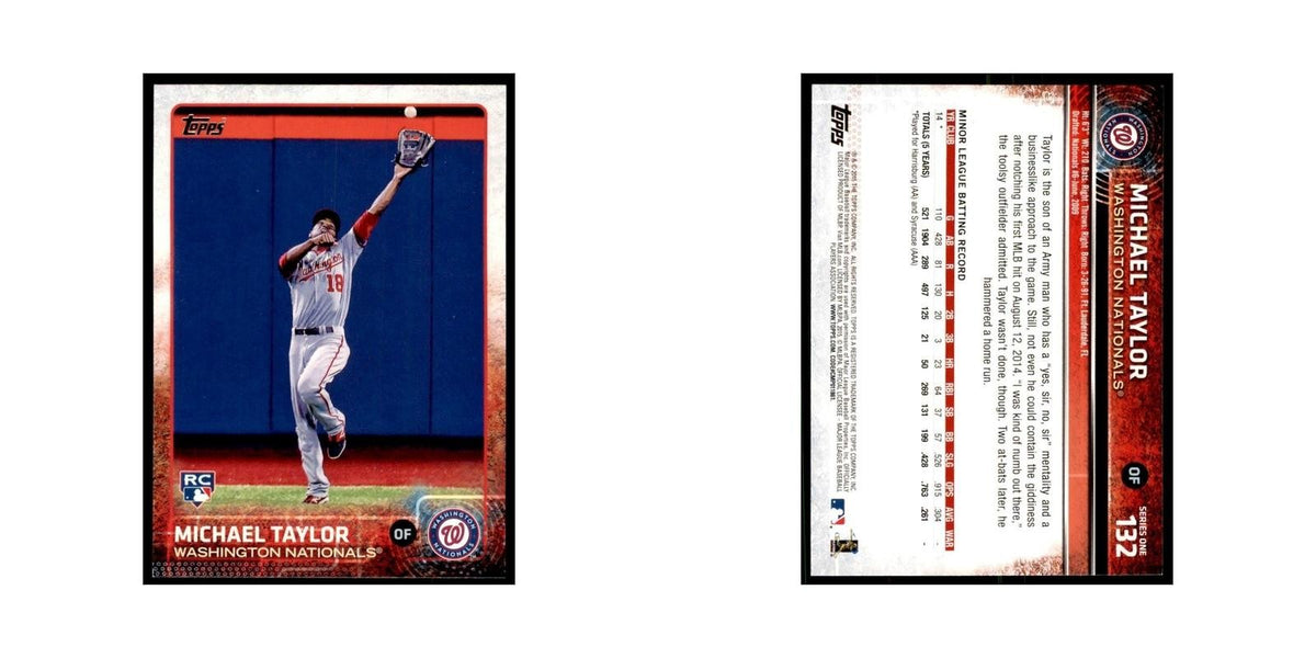 Michael Taylor Rookie 2015 Topps #132 Baseball Cards Baseball Card NM