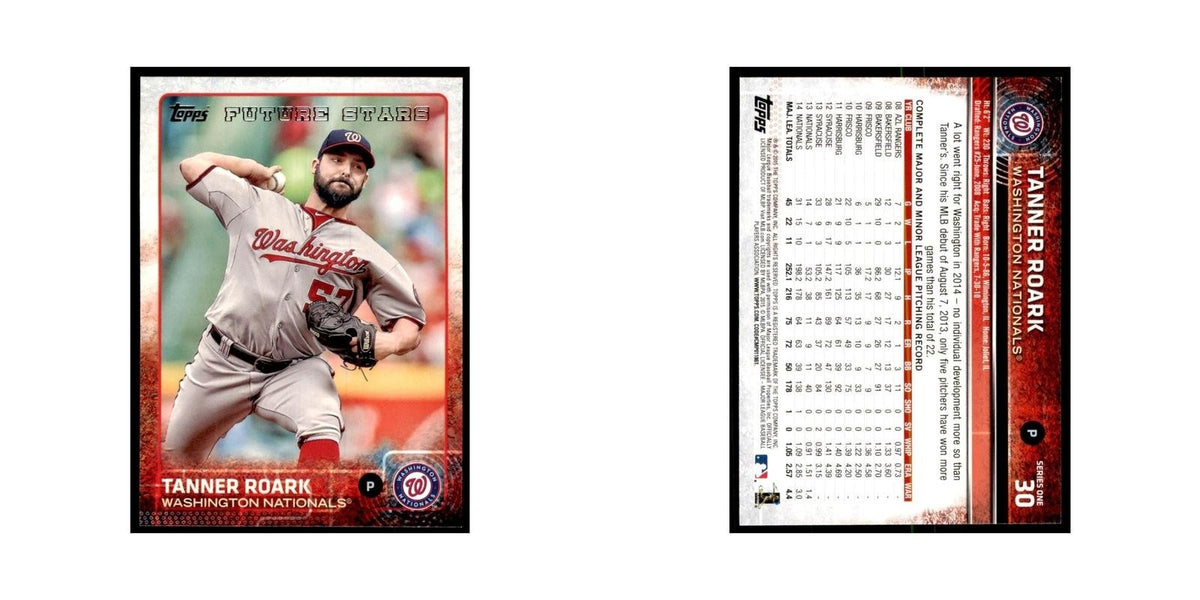 Tanner Roark 2015 Topps #30 Baseball Cards Baseball Card NM