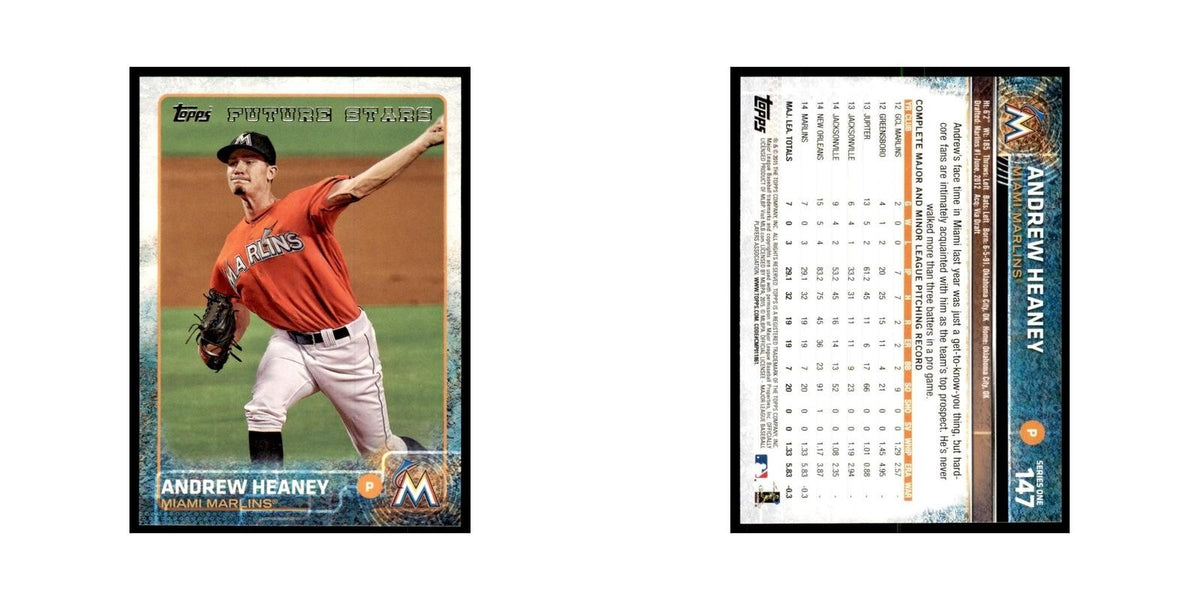 Andrew Heaney 2015 Topps #147 Baseball Cards Baseball Card NM