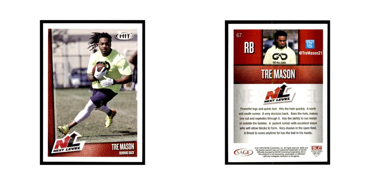 Tre Mason 2014 SAGE HIT #67 Auburn Tigers Football Card NM