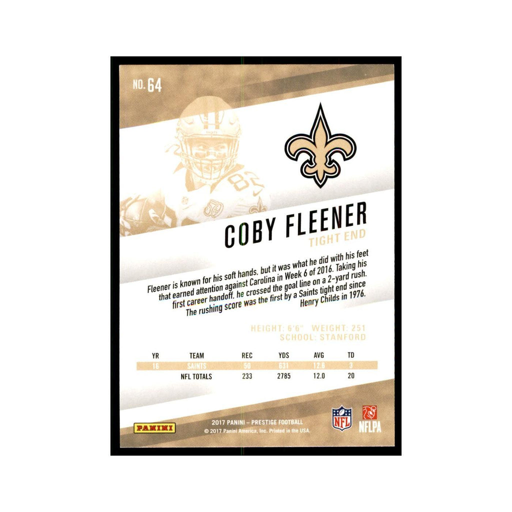 Coby Fleener 2017 Panini Prestige #64 New Orleans Saints Football Card NM
