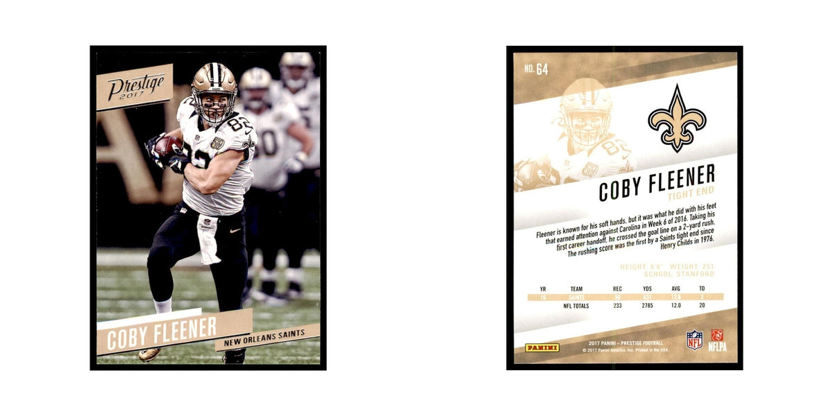 Coby Fleener 2017 Panini Prestige #64 New Orleans Saints Football Card NM