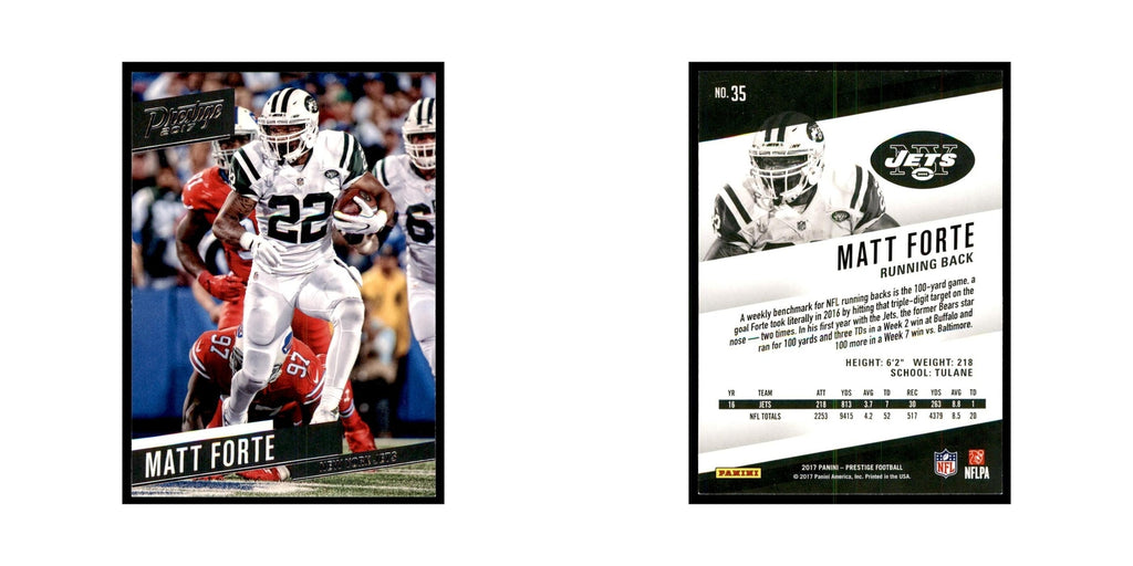 Matt Forte 2017 Panini Prestige #35 New York Jets Football Card NM