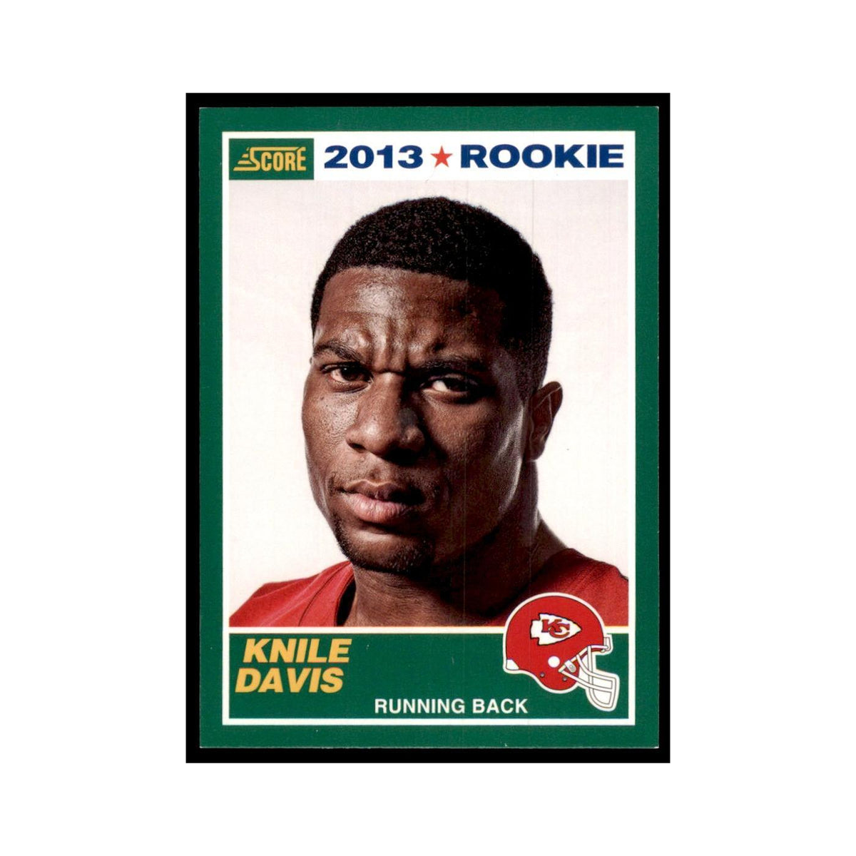 Knile Davis Rookie 2013 Score #400 Kansas City Chiefs Football Card NM