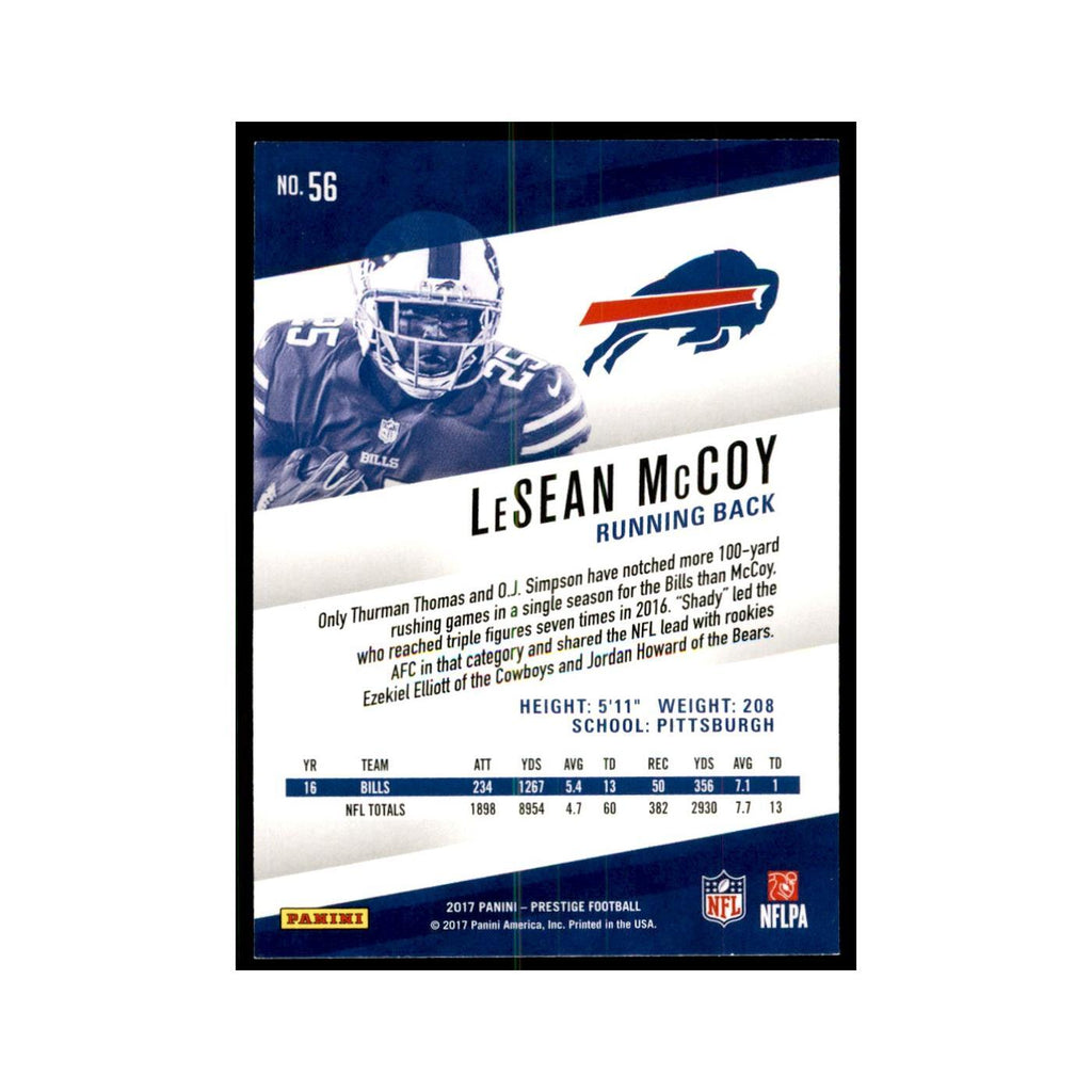 LeSean McCoy 2017 Panini Prestige #56 Buffalo Bills Football Card NM