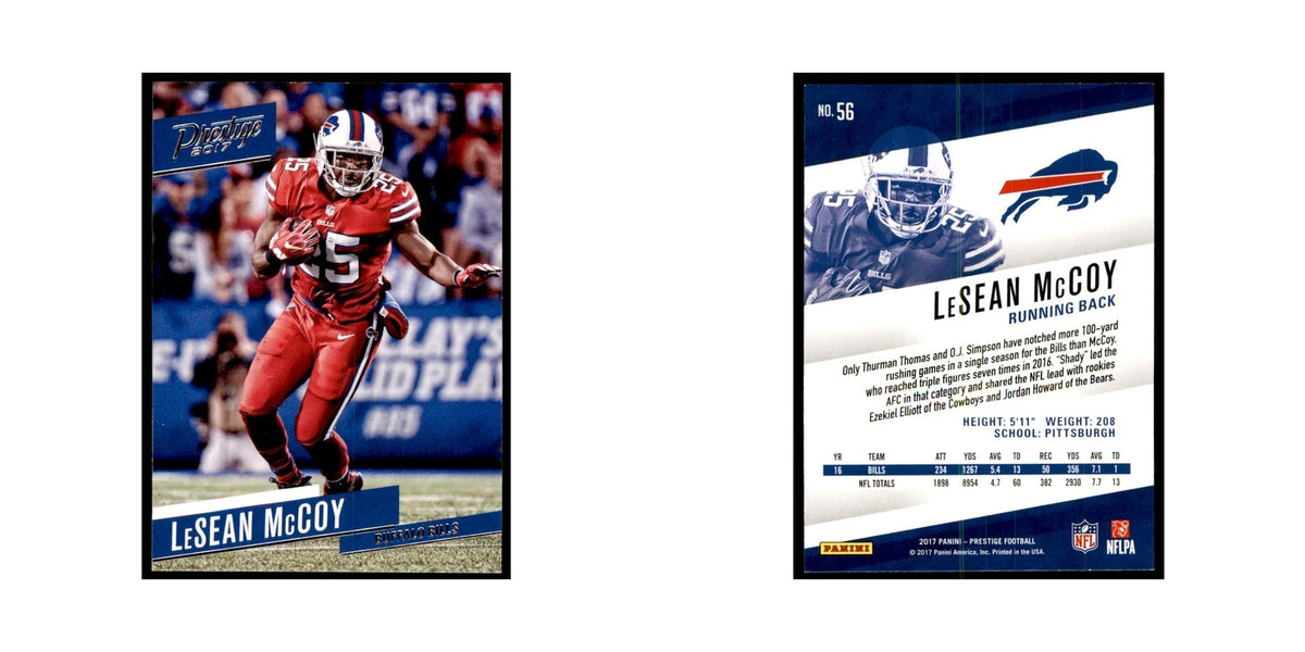 LeSean McCoy 2017 Panini Prestige #56 Buffalo Bills Football Card NM