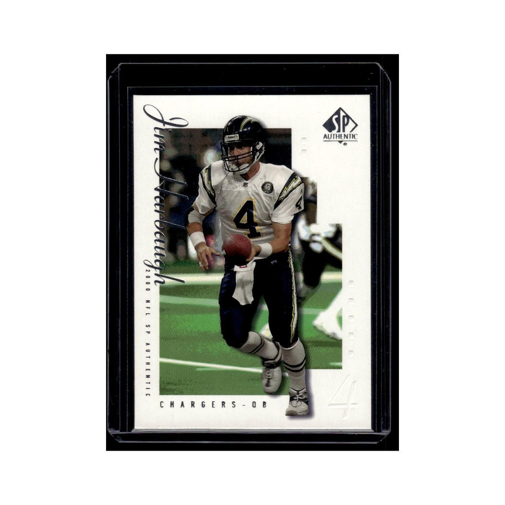 Jim Harbaugh 2000 SP Authentic #73 San Diego Chargers Football Card NM