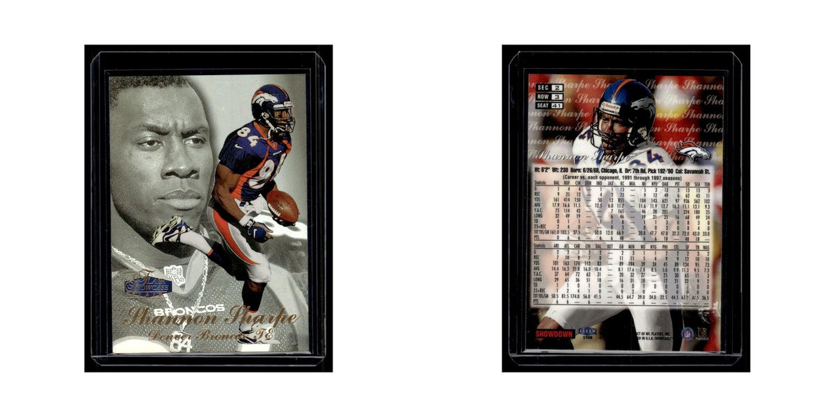 Shannon Sharpe 1998 Flair Showcase #2 Denver Broncos Football Card NM