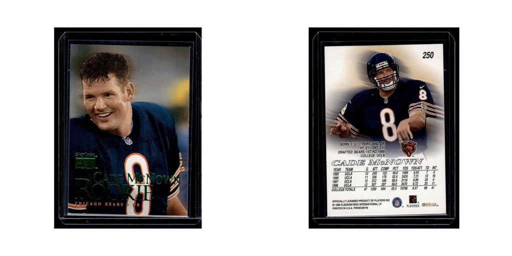 Cade McNown 1999 SkyBox Premium #250 Chicago Bears Football Card NM