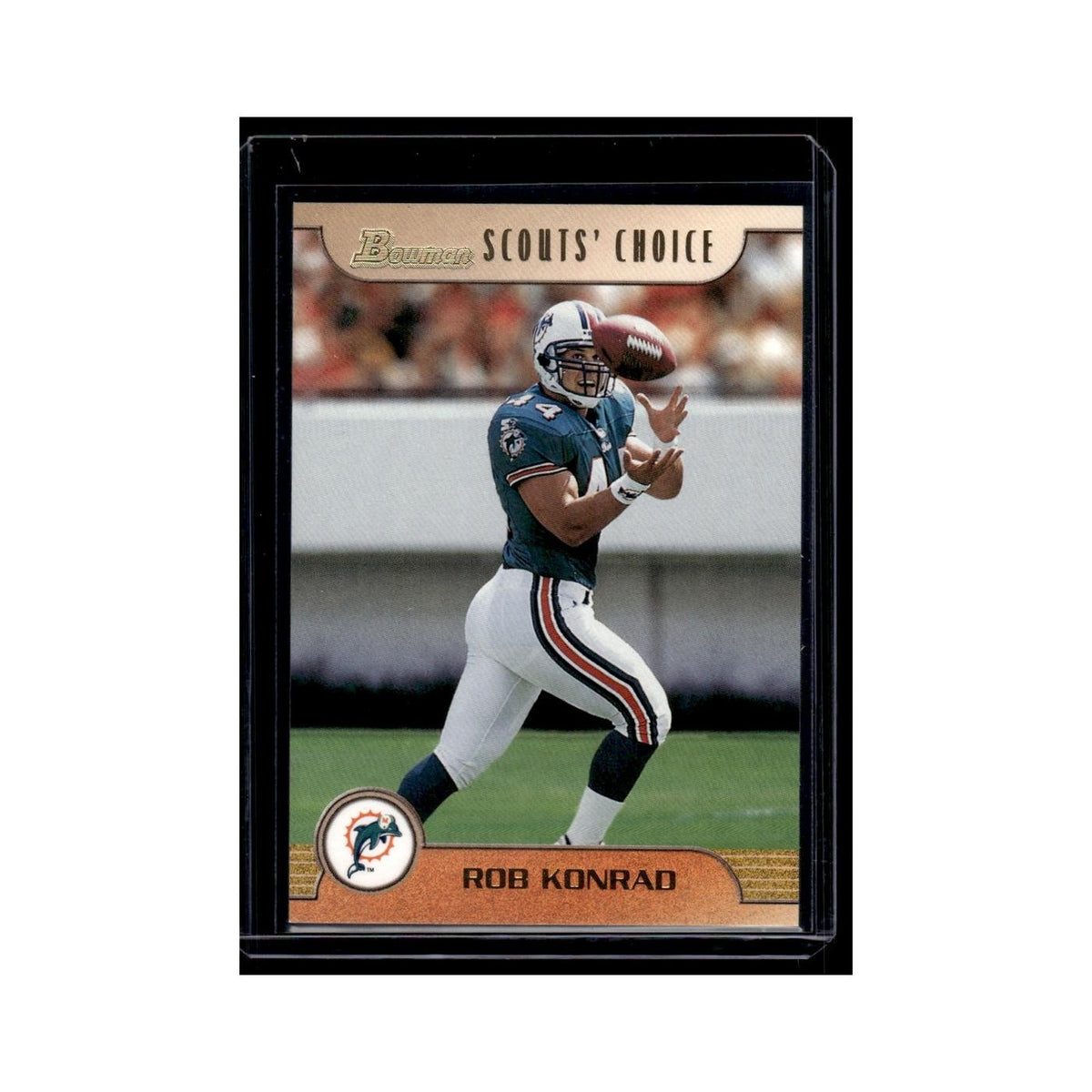 Rob Konrad 1999 Bowman Scout's Choice #SC10 Miami Dolphins Football Card NM