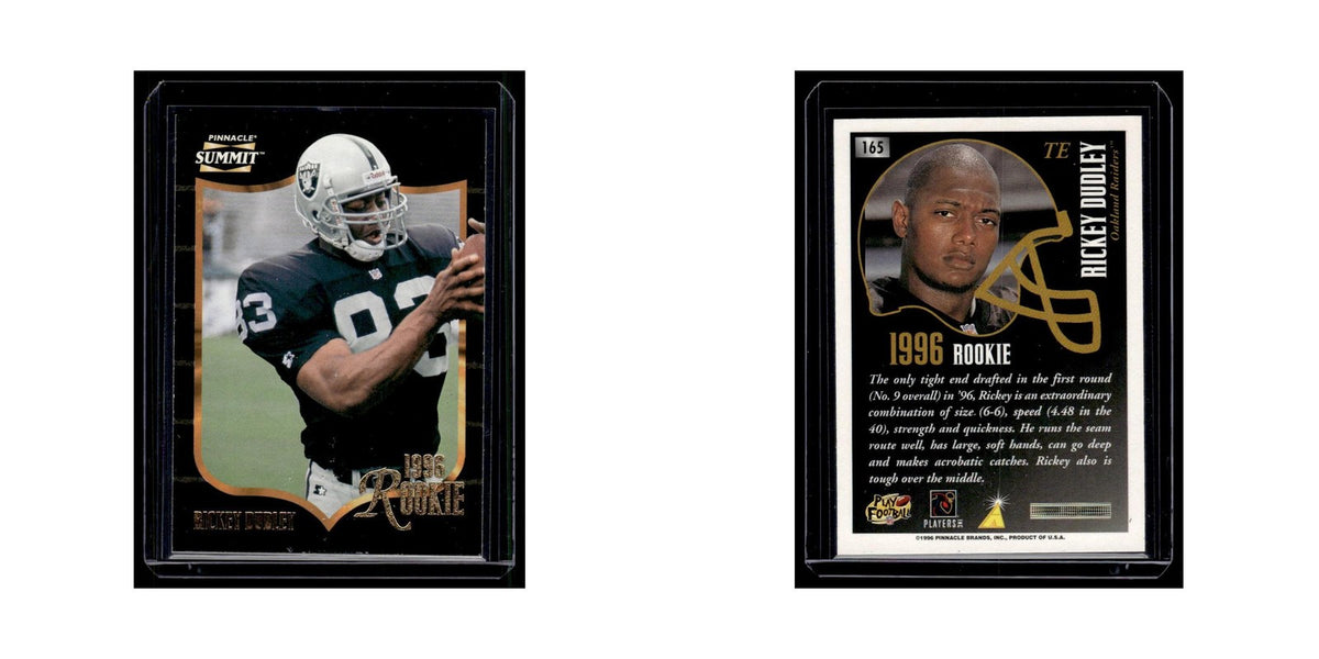 Rickey Dudley Rookie 1996 Summit #165 Oakland Raiders Football Card NM