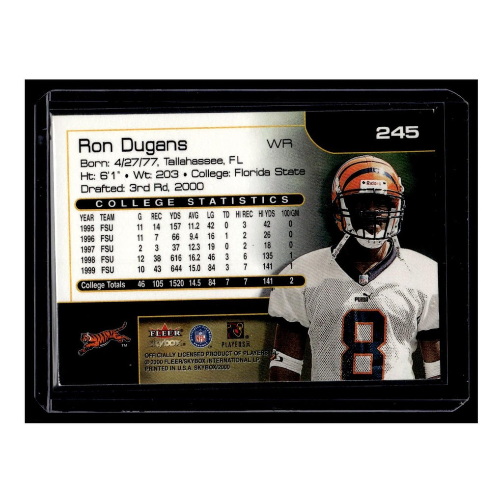 Ron Dugans Rookie 2000 SkyBox #245 Cincinnati Bengals Football Card NM