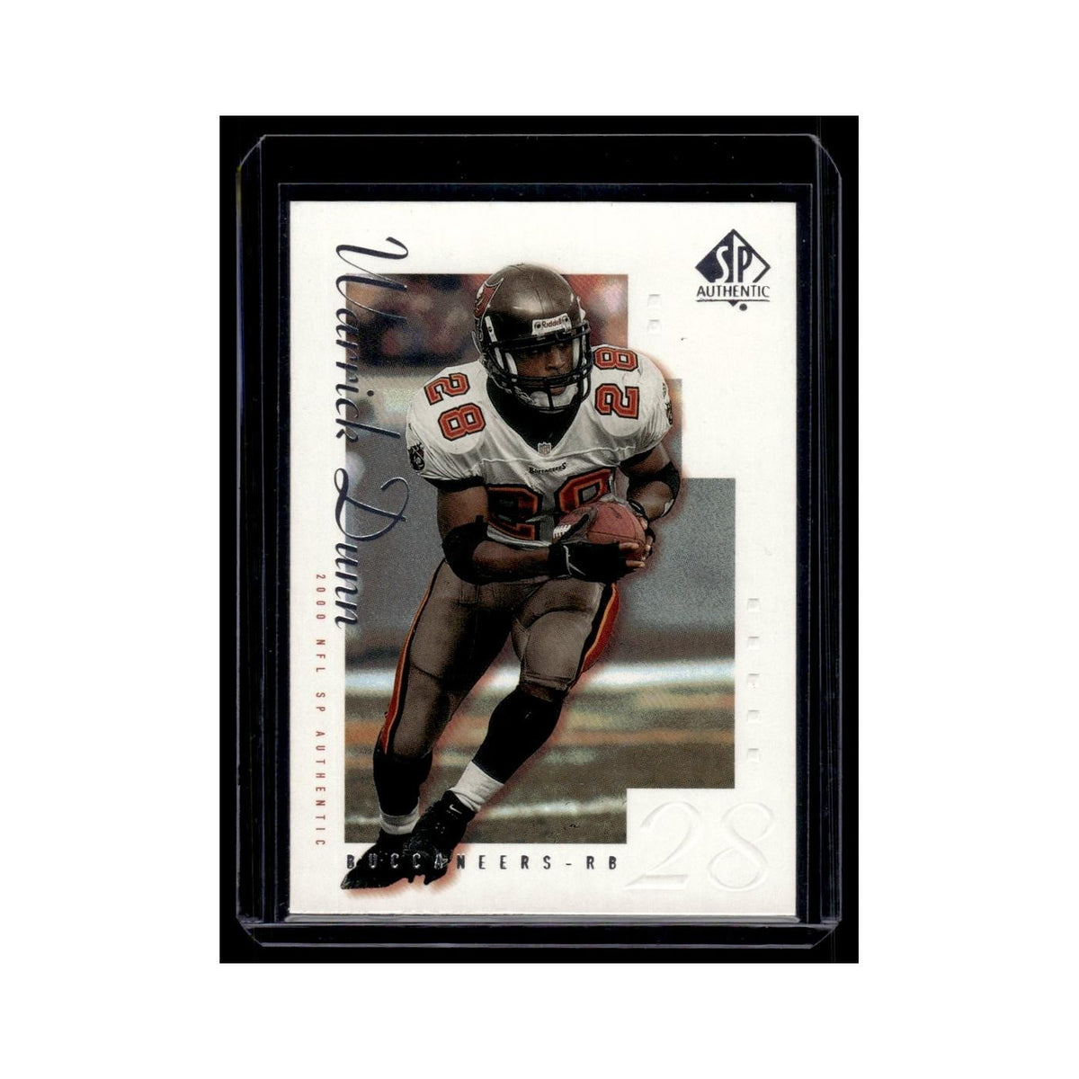 Warrick Dunn 2000 SP Authentic #84 Tampa Bay Buccaneers Football Card NM
