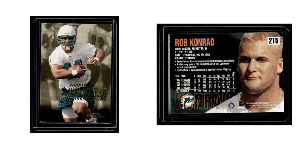 Rob Konrad 1999 Skybox Dominion #215 Miami Dolphins Football Card NM