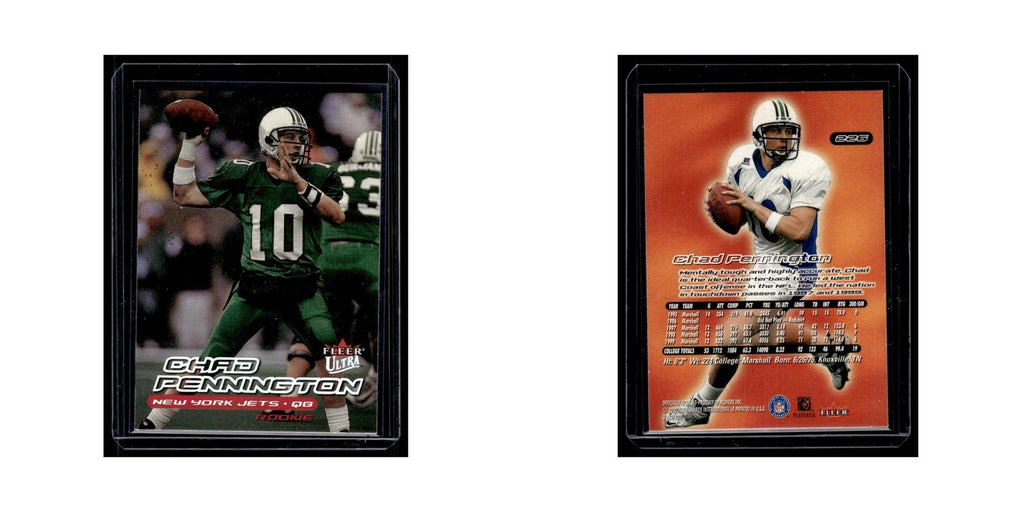 Chad Pennington 2000 Fleer Ultra #226 New York Jets Football Card NM