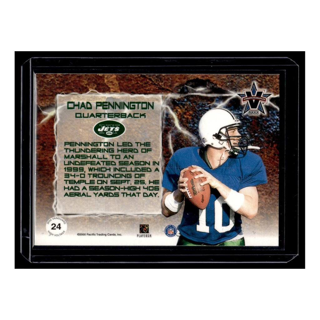 Chad Pennington 2000 Pacific Vanguard High Voltage #24 New York Jets NM