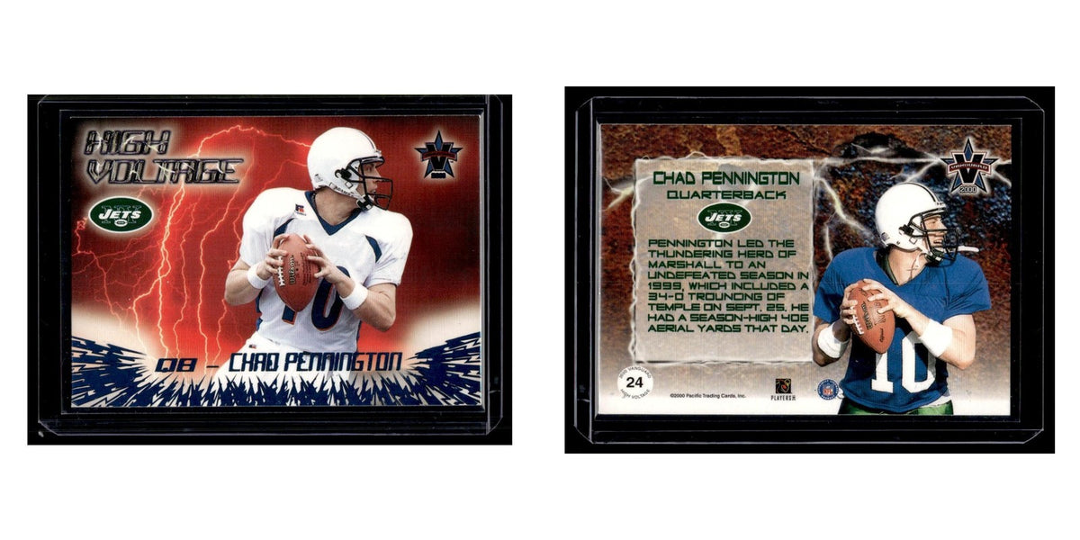 Chad Pennington 2000 Pacific Vanguard High Voltage #24 New York Jets NM