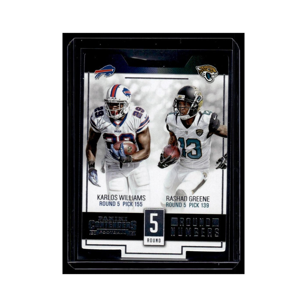 Karlos Williams Rashad Greene 2015 Panini Contenders #RN8 Football Card NM