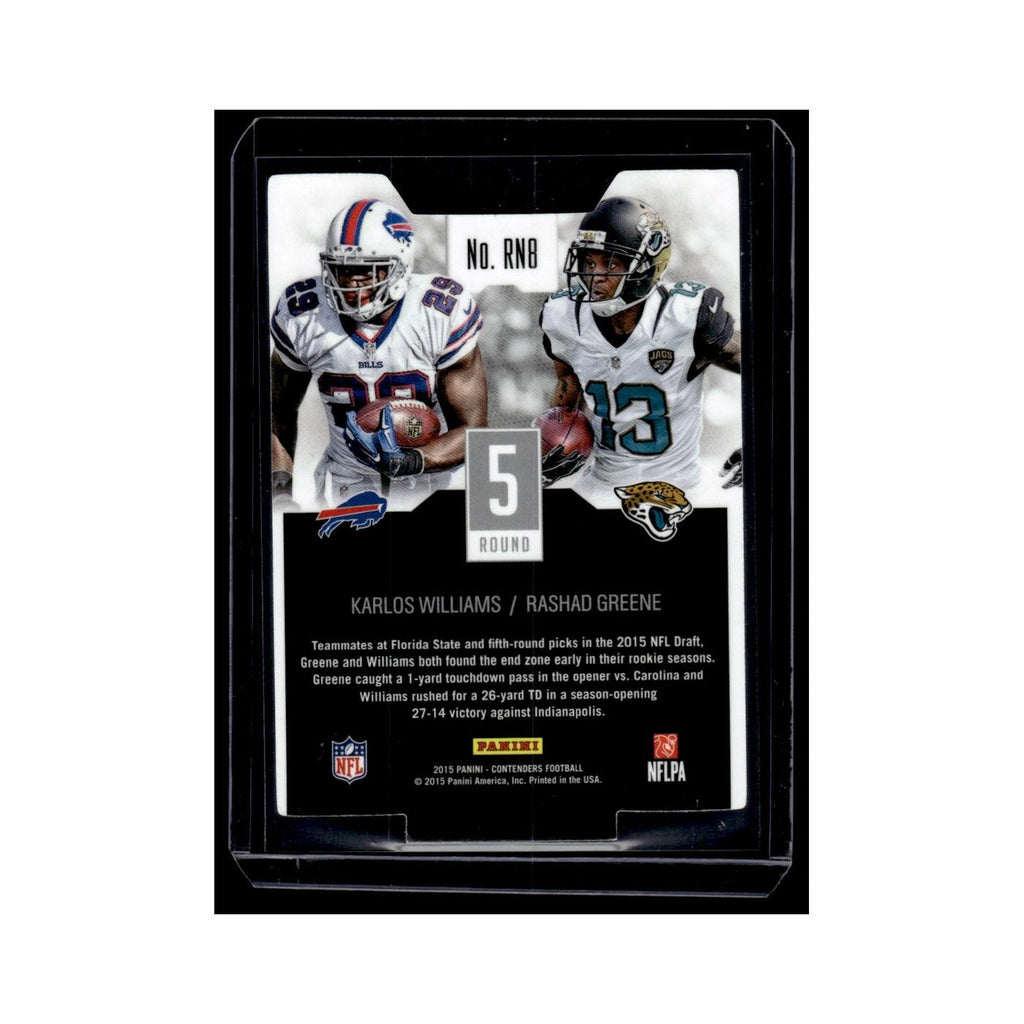 Karlos Williams Rashad Greene 2015 Panini Contenders #RN8 Football Card NM